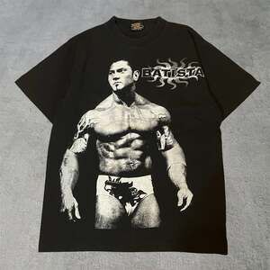Vintage Batista "The Animal" WWE Wrestling T-Shirt Size S